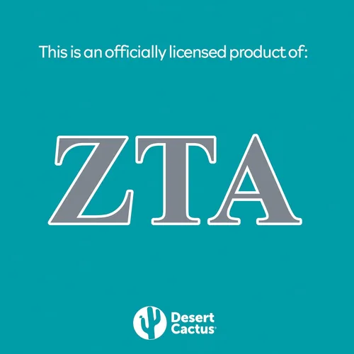 Miniatura 4 de Desert Cactus Zeta Tau Alpha - Juego de letras de madera de fibropanel de densidad media sin terminar de 7.5 pulgadas, letras griegas Zeta ZTA