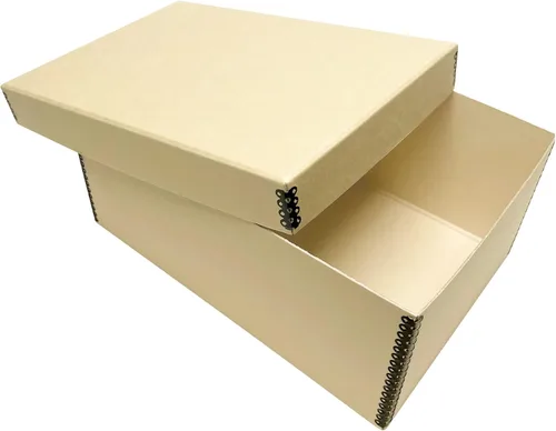 Lineco Caja de tarjetas fotográficas, almacenamiento de archivo de calidad de museo, sin ácidos con tapa extraíble, almacenamiento a granel para