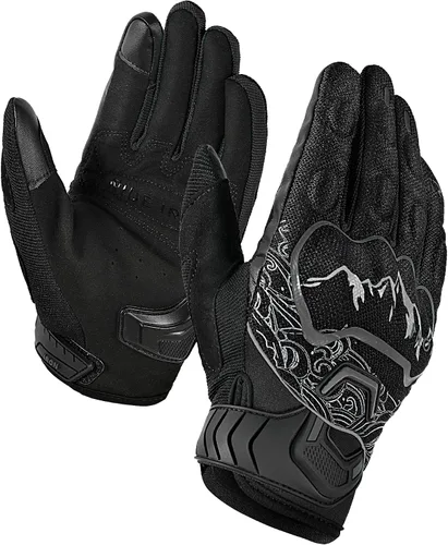 Miniatura 14 de BORLENI Guantes de montar en motocicleta, pantalla táctil, guantes de dedo completo, motocross, carreras, bicicleta, deportes al aire libre
