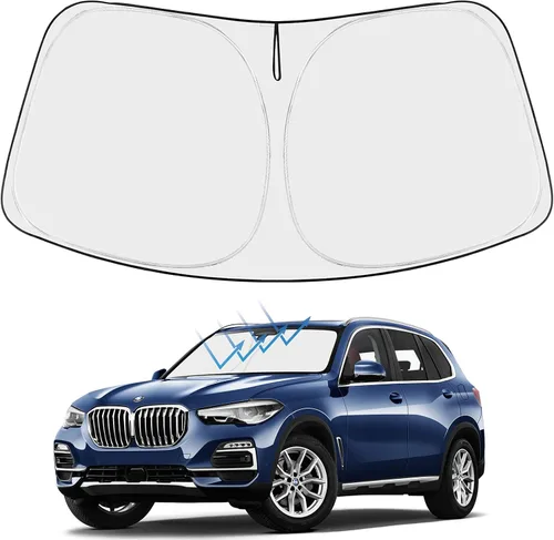 Miniatura 64 de Proadsy Parasol para parabrisas actualizado 2025, ajuste personalizado Dodge RAM 1500 2Dr 2019-2024 2025, 4 capas, plegable, protector de parasol