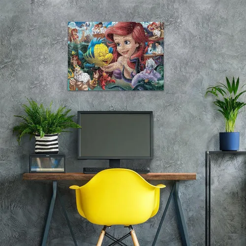 Miniatura 4 de Ravensburger Disney 12000567 - Rompecabezas de 1000 piezas para adultos Heroines: La Sirenita - 12000567 - Herramientas hechas a mano, fabricado