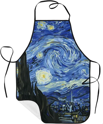 Miniatura 27 de Sigouyinei Delantales para mujeres con bolsillos, delantal para hombres, delantal adecuado para chefs camareros, técnicos de uñas para hornear