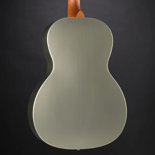 Miniatura 7 de Gretsch G9201 Honey Dipper - Guitarra resonadora de 6 cuerdas con diapasón de latón y diapasón Padauk (diestro, techo de casa con bomba desgastada)