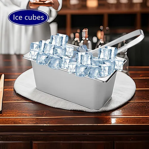 Miniatura 3 de Cubos de hielo para fiestas, cubo de vino y cerveza, cubo de hielo de acero inoxidable (mediano)