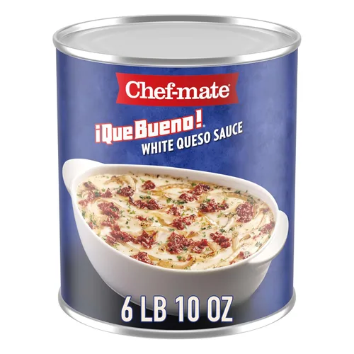 Miniatura 10 de Chef-mate Salsa básica de queso cheddar, comida enlatada para macarrones con queso, 6 libras 10 onzas (#10 lata a granel)