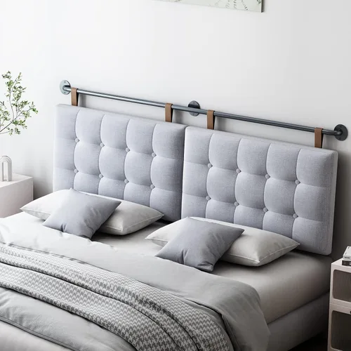 Miniatura 11 de BSHOMGI Cabecera, Cabeceras Tamaño Queen Montadas en Pared Cabecera de Cama con Cabeceras Solamente Altura Ajustable Beige Cabeceras para Dormitorio