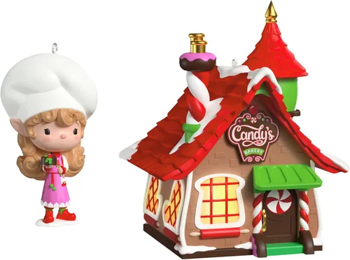 Miniatura 12 de Adorno de Navidad colgante de Hallmark Keepsake 2025, Papá Noel musical "Here Comes Santa Claus" con luz, regalos para coleccionistas de Papá Noel
