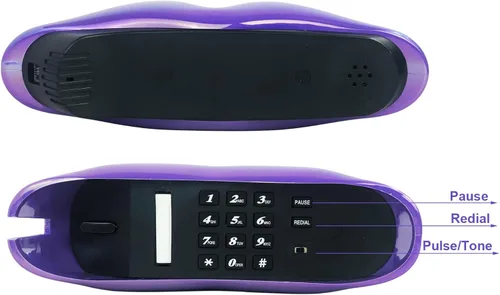 Miniatura 5 de Teléfonos fijos con cable para el hogar, divertido regalo de teléfono de labios, teléfono de boca con cable, teléfono fijo real, teléfonos