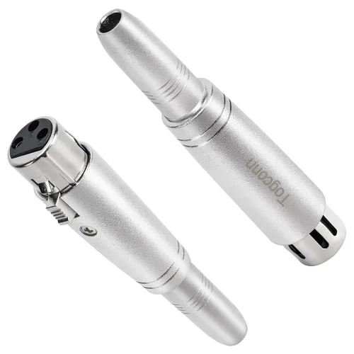 Miniatura 16 de Adaptador TRS de 1/4" a XLR 2 paquete - Adaptadores XLR macho y hembra de 6.35mm 1/4