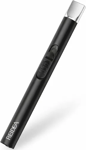 REIDEA Encendedor Eléctrico S4, Encendedor de Velas USB Recargable con Interruptor de Seguridad, Encendedor Electrónico de Arco, Resistente al Negro
