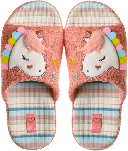 Pantuflas de unicornio para niños, antideslizantes, para el hogar, para niñas y niños