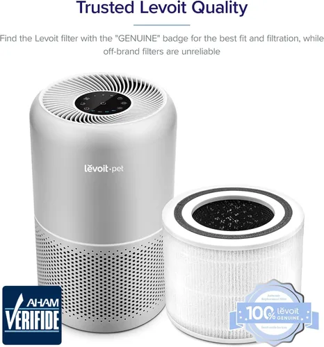 Miniatura 2 de Filtro de repuesto LEVOIT Core P350-P, filtro genuino para purificador de aire, soporta modo de sueño HEPA, carbón activado de alta eficiencia