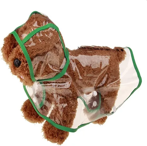 Miniatura 15 de Impermeable para mascotas, impermeable para perros pequeños, abrigo impermeable para cachorros, ropa impermeable transparente para perros pequeños
