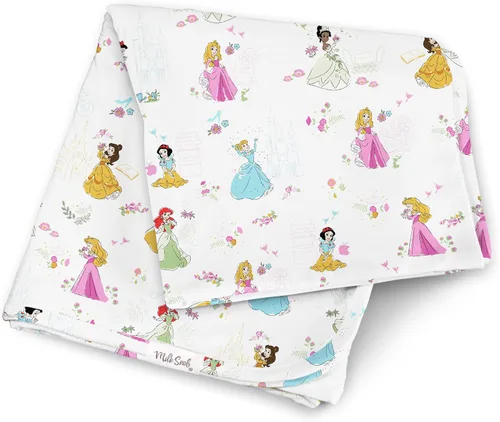 Miniatura 16 de Milk Snob Disney A Wish Come True Manta de Arrullo para Bebé Niño/Niña, Suave de Recepción, Seguridad y Juego, Ropa de Cama para Bebé Recién Nacido