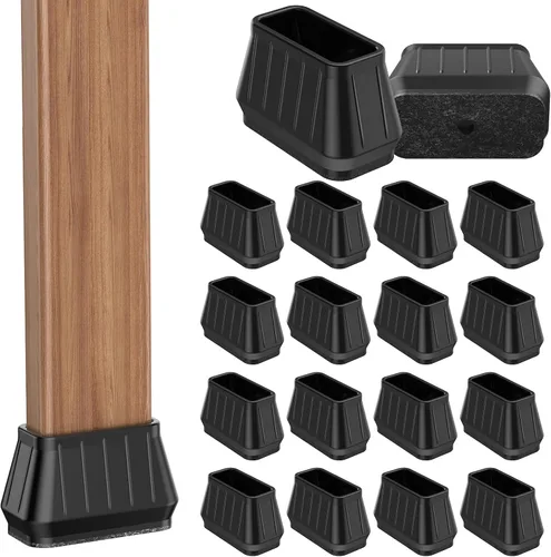 Miniatura 29 de 24 piezas de protectores de piso de silicona extra pequeños para patas de silla para pisos de madera dura, fundas engrosadas de goma para patas