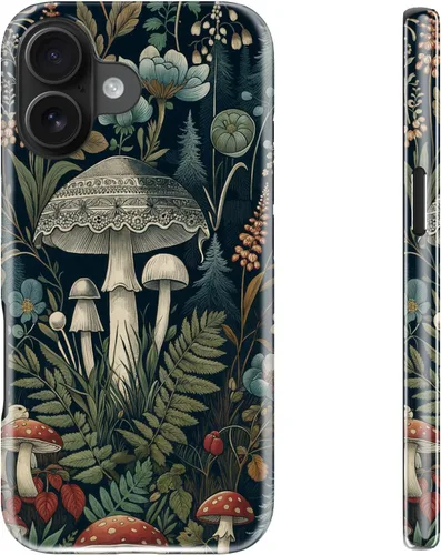 Miniatura 30 de bemal Funda para iPhone 12 Mini, estética, vintage, floreciente, peonía, concha, femenina, compatible con MagSafe, moderna, única, moderna, moderna