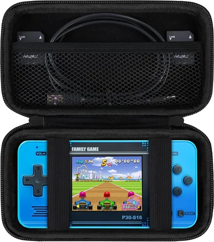 Miniatura 12 de Canboc Carrying Case for WELLST·G Handheld Game -Preloaded 220 Retro Video Games/ My Arcade Atari Pocket Player Pro Game Console, Mesh Pocket fits