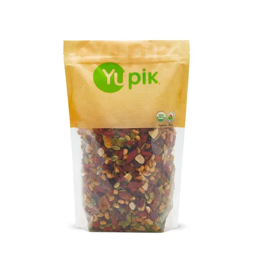Miniatura 4 de Yupik Organic Protein Boost Trail Mix, 2.2 libras, una mezcla de anacardos, almendras, semillas de calabaza, nuez, arándanos, paquete de 1