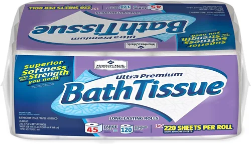 Member's Mark Ultra Premium - Papel de baño, 2 capas (235 hojas, 45 rollos)
