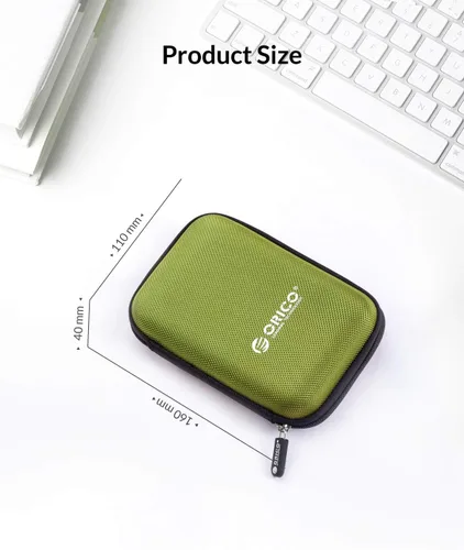 Miniatura 7 de ORICO Estuche para disco duro de 2.5 pulgadas, bolsa de transporte de almacenamiento de unidad externa, impermeable, a prueba de golpes