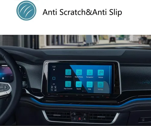 Miniatura 2 de ZFM - Protector de pantalla para Volkswagen Atlas 2024, vidrio templado, Atlas/Atlas Cross Sport SE/SE con tecnología/SEL/SEL Premium R-Line/SEL