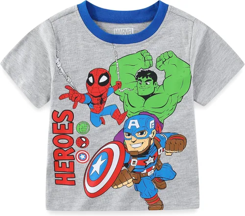 Miniatura 2 de Marvel Conjunto de camiseta y pantalón corto de manga corta para niños pequeños de los Vengadores