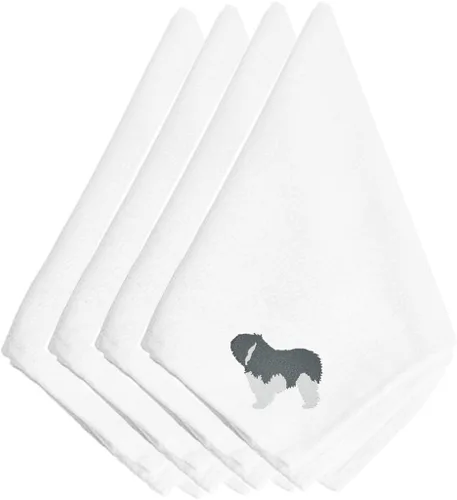 Miniatura 64 de Caroline's Treasures BB3448NPKE Affenpinscher - Juego de 4 servilletas bordadas, lavables, suaves, duraderas, servilletas de mesa para hotel