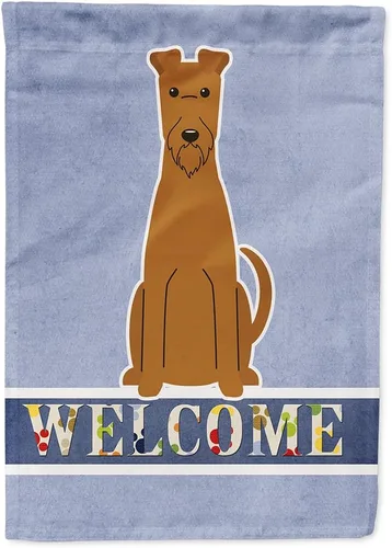 Miniatura 28 de Caroline's Treasures BB5622GF Airedale - Bandera de bienvenida para jardín, bandera decorativa para patio, exteriores, patio, parterres