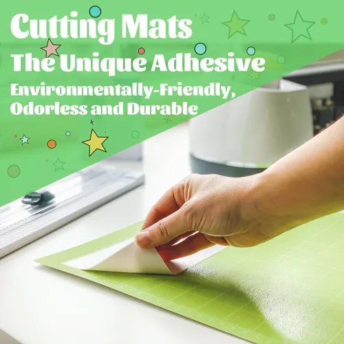 Miniatura 6 de THANMAO Paquete de 3 alfombrillas de corte de agarre estándar, alfombrillas de corte de agarre estándar de 12 x 12 pulgadas para Cricut Maker