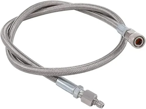 Miniatura 3 de TUXING 4500Psi Pcp Paintball Airsoft Fill Látigo Manguera Extensión, 36 pulgadas de acero inoxidable de llenado de aire sistema de carga con 0.315