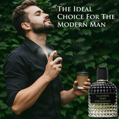 Miniatura 5 de Valentine Nero Xtravagant para Hombre - Fragancia Oriental Fougere - Notas Superiores de Bergamota Calabresa y Acorde de Café Espresso - Fragancias