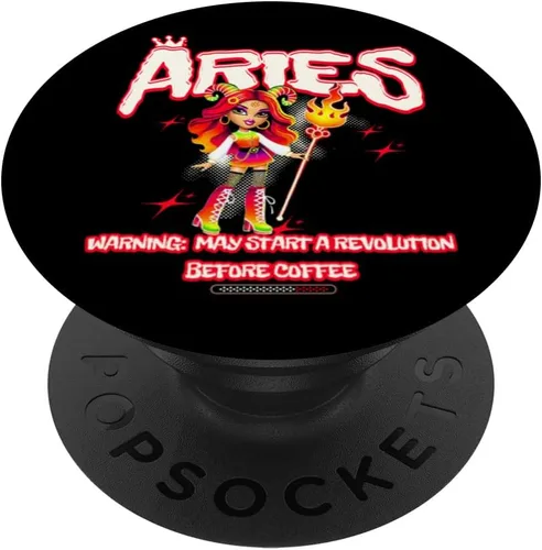 Miniatura 6 de Aries Y2K 90s Nostalgia Retro Vintage Astrology Zodiac PopSockets MagSafe PopGrip for iPhone