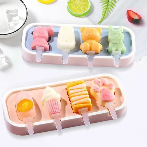 Miniatura 7 de Moldes para paletas pequeñas, moldes para paletas pequeñas para niños y bebés, moldes de silicona para paletas de helados, sin BPA, reutilizables