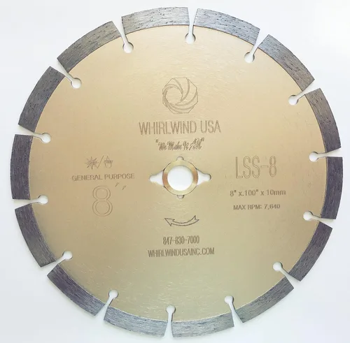Miniatura 20 de LSS Hojas de Sierra Eléctrica de Diamante Segmentadas de 6 Pulgadas para Corte Seco o Húmedo de Uso General para Concreto Piedra Ladrillo