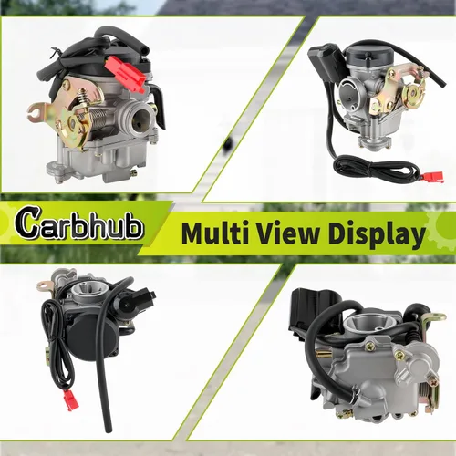 Miniatura 7 de Carbhub GY6 50cc carburador para GY6 49cc 50cc cuatro tiempos scooter chino ciclomotor Taotao Kymco