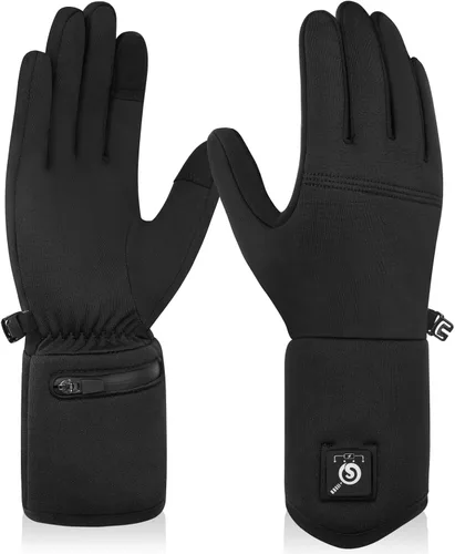 SAVIOR HEAT Guantes con calefacción ultradelgados, recargables eléctricos, calefacción completa de manos y puntas de los dedos