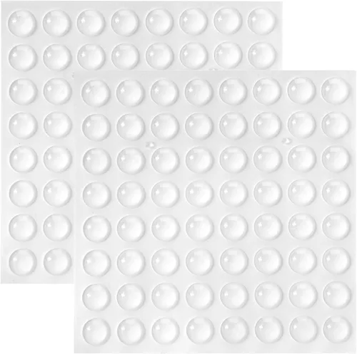 Miniatura 11 de CHUNZEXI 192 piezas de parachoques de goma transparente para puerta de gabinete, almohadillas de silicona autoadhesivas para armarios, cajones