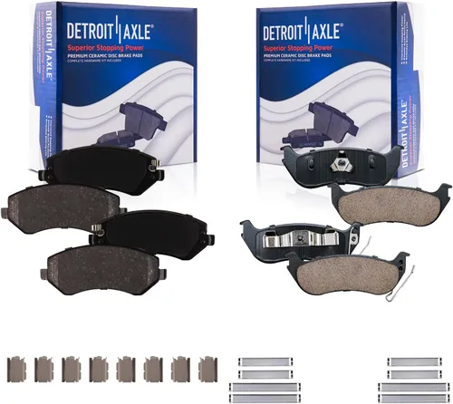 Miniatura 41 de Detroit Axle - Pinza de disco del lado del acompañante + pastillas de freno de cerámica de repuesto para Lexus HS250H Toyota RAV4 Prius V Scion xB