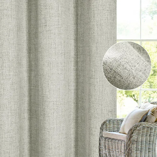Miniatura 6 de Cortinas opacas con aspecto de lino de 84 pulgadas de largo, 100% absolutamente opacas, con aislamiento térmico, ahorro de energía, con textura, 2