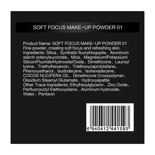Miniatura 5 de CARSLAN 1.0 Soft Focus Polvo Fijador Suelto, Impermeable, Mate, Control de Grasa, Sin Brillo, Maquillaje de Polvo Facial Sin Talco, Polvo de Acabado