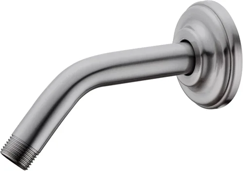 Miniatura 14 de Brazo de ducha angular con brida ORB de 15 cm de acero inoxidable, brazo de extensión montado en la pared para cabezal de ducha superior, bronce Oil