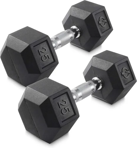 Philosophy Gym Mancuernas hexagonales con revestimiento de goma, pares