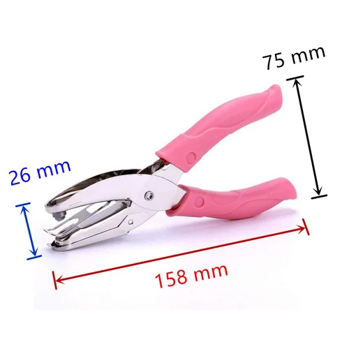 Miniatura 2 de 2 perforadores de metal de mano de 1/16 y 1/8 pulgadas para manualidades, papel de recortes, perforador, herramienta de mano en forma de círculo
