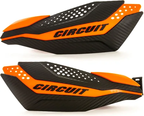 Circuit Equipment - Guardamanos Dakar Universal - Carcasa con textura de carbono, brazos reforzados de nailon, fácil acceso con palanca - Protección