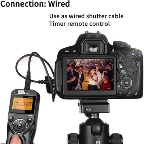 Miniatura 6 de Liberación de obturador remoto compatible con Panasonic, PIXEL TW-283 L1 con control remoto inalámbrico, cable de liberación de obturador compatible