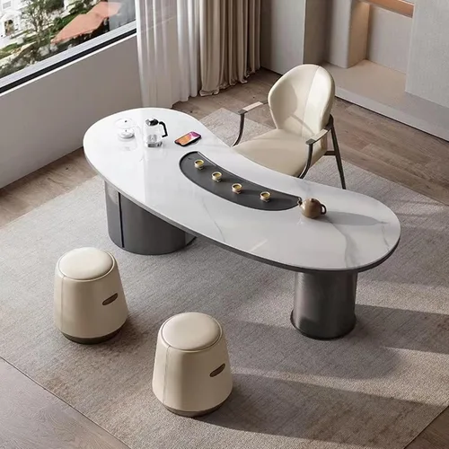 Miniatura 7 de Sillas de comedor sillas de comedor, cocina moderna y habitación, acento tapizado en piel sintética cojín asiento y patas de metal resistentes