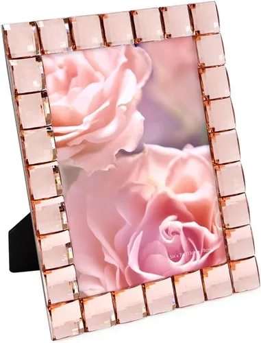Miniatura 51 de Isaac Jacobs Marco de Fotos Decorativo con Joyas Brillantes Rosa Claro, Exhibición de Fotos y Decoración del Hogar (4x6, Rosa Claro)