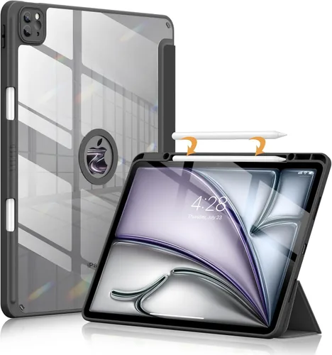 Soke Funda para Nuevo iPad Air de 13 Pulgadas (M3 2025/M2 2024) con Soporte para Lápiz, [Activación/Suspensión Automática + Protección de Cámara]