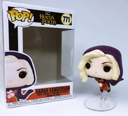 Miniatura 7 de POP Disney: Hocus Pocus – Sarah Sanderson Flying Funko Pop! Figura de vinilo (con funda protectora compatible con caja pop box), multicolor, 3.75