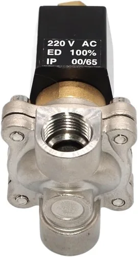 Miniatura 3 de 1PCS stainless steel 2-way 1-inch water solenoid valve NPT AC220V AC120V normally open 150 degrees Celsius(G-110 AC)